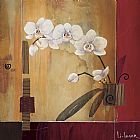 Don Li-leger Canvas Paintings - Orchid Lines II